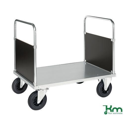 Konga heavy duty galvanised platform truck, double ended Konga heavy duty galvanised platform truck, double ended