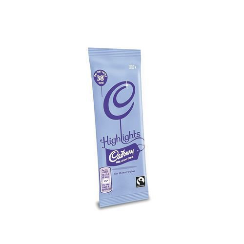 Cadbury Highlights Instant hot chocolate 50 Pk Cadbury Highlights Instant hot chocolate 50 Pk