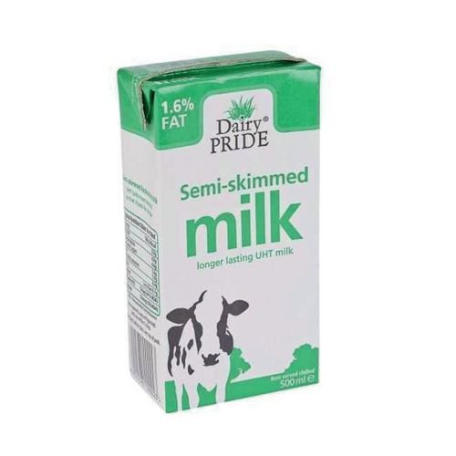 Dairy pride UHT semi-skimmed milk 12 x 500ml Dairy pride UHT semi-skimmed milk 12 x 500ml