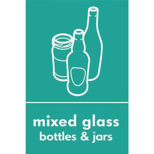 A5 Vinyl recycling and waste stickers A5 Vinyl recycling and waste stickers