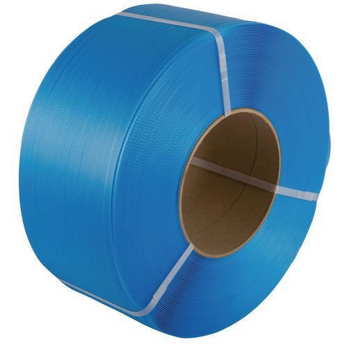 Polypropylene strapping, 7mmx 5000m, machine strap, blue Polypropylene strapping, 7mmx 5000m, machine strap, blue