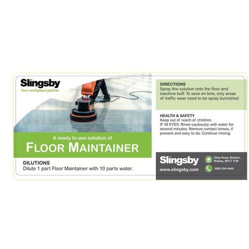 Floor maintainer label Floor maintainer label