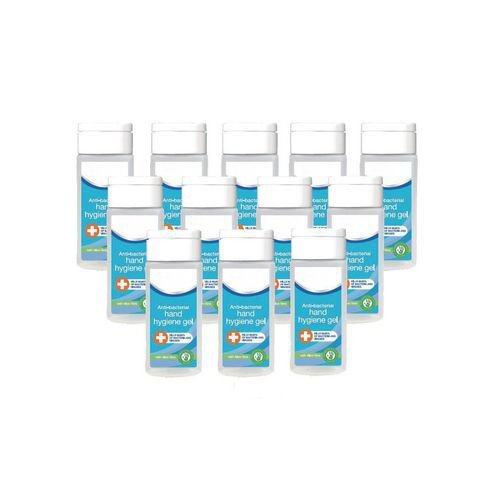 Anti bacterial alcohol hand gel 50ml, 12 pack Anti bacterial alcohol hand gel 50ml, 12 pack