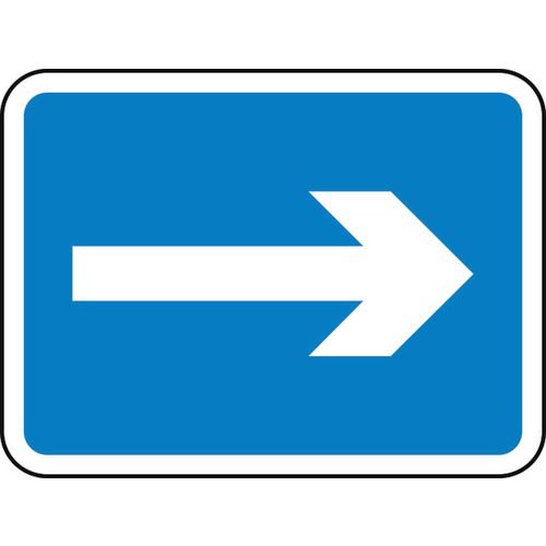 600 X 450mm Dibond Arrow Right Road Sign Without Channel | Woods ...