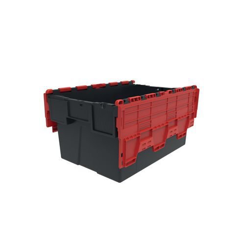 Attached lid container with coloured lid - ECO Attached lid container with coloured lid - ECO
