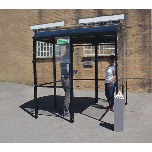 Domed smoking shelter Domed smoking shelter