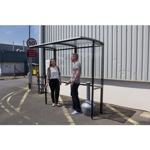 Open fronted smoking shelter Open fronted smoking shelter