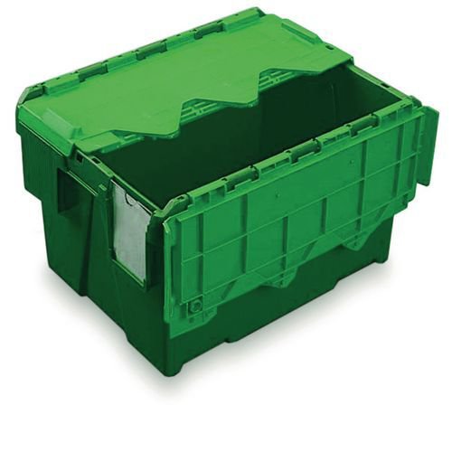Green attached lid containers - 20L Green attached lid containers - 20L