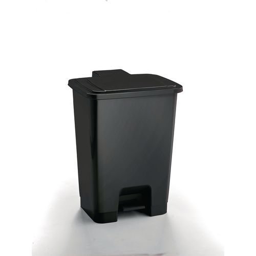 Coloured pedal bins, 15L black Coloured pedal bins, 15L black