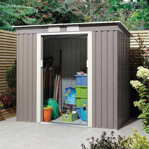 Metal garden shed store with pent roof Metal garden shed store with pent roof