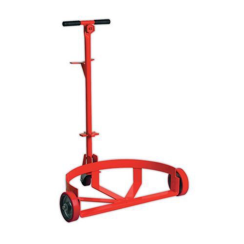 Drum and barrel trolley with removable multi-purpose handle Drum and barrel trolley with removable multi-purpose handle
