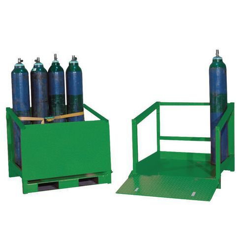 Gas cylinder storage unit, without roof Gas cylinder storage unit, without roof
