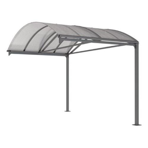 Modular free standing covered walkway and shelter Modular free standing covered walkway and shelter
