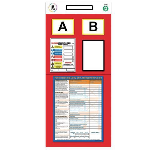 Warehouse rack assessment boards Warehouse rack assessment boards