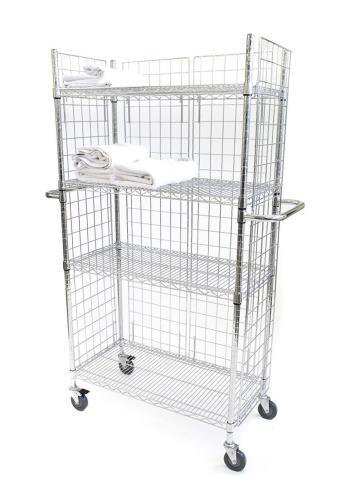 Chrome wire linen trolley Chrome wire linen trolley