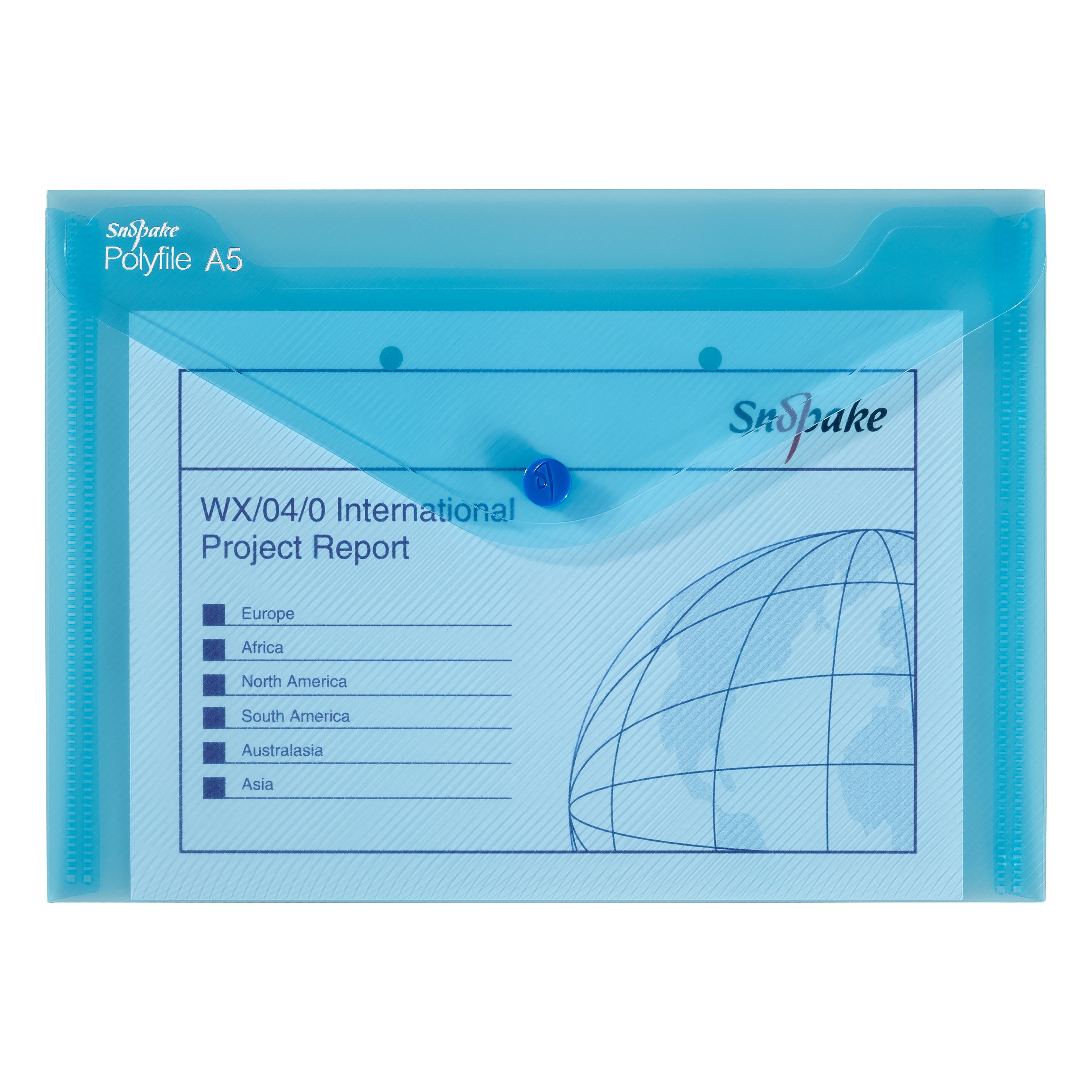 POLYFILE A5 BLUE- 5 FILES