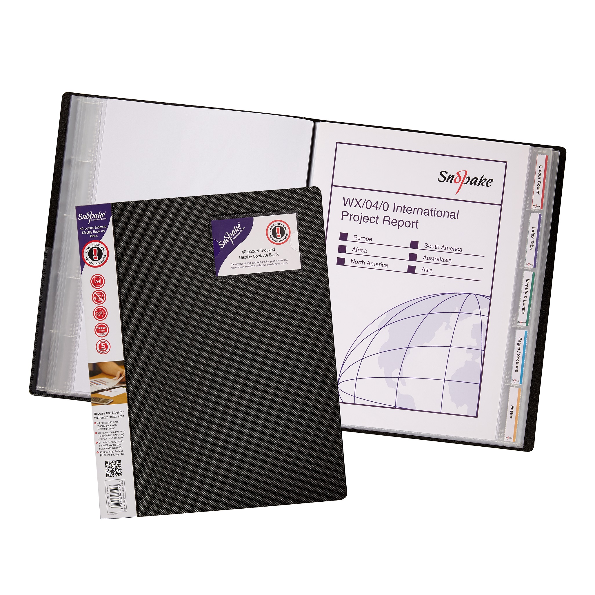 DISPLAY BOOK INDEXED 40 POCKET / 80 SIDE