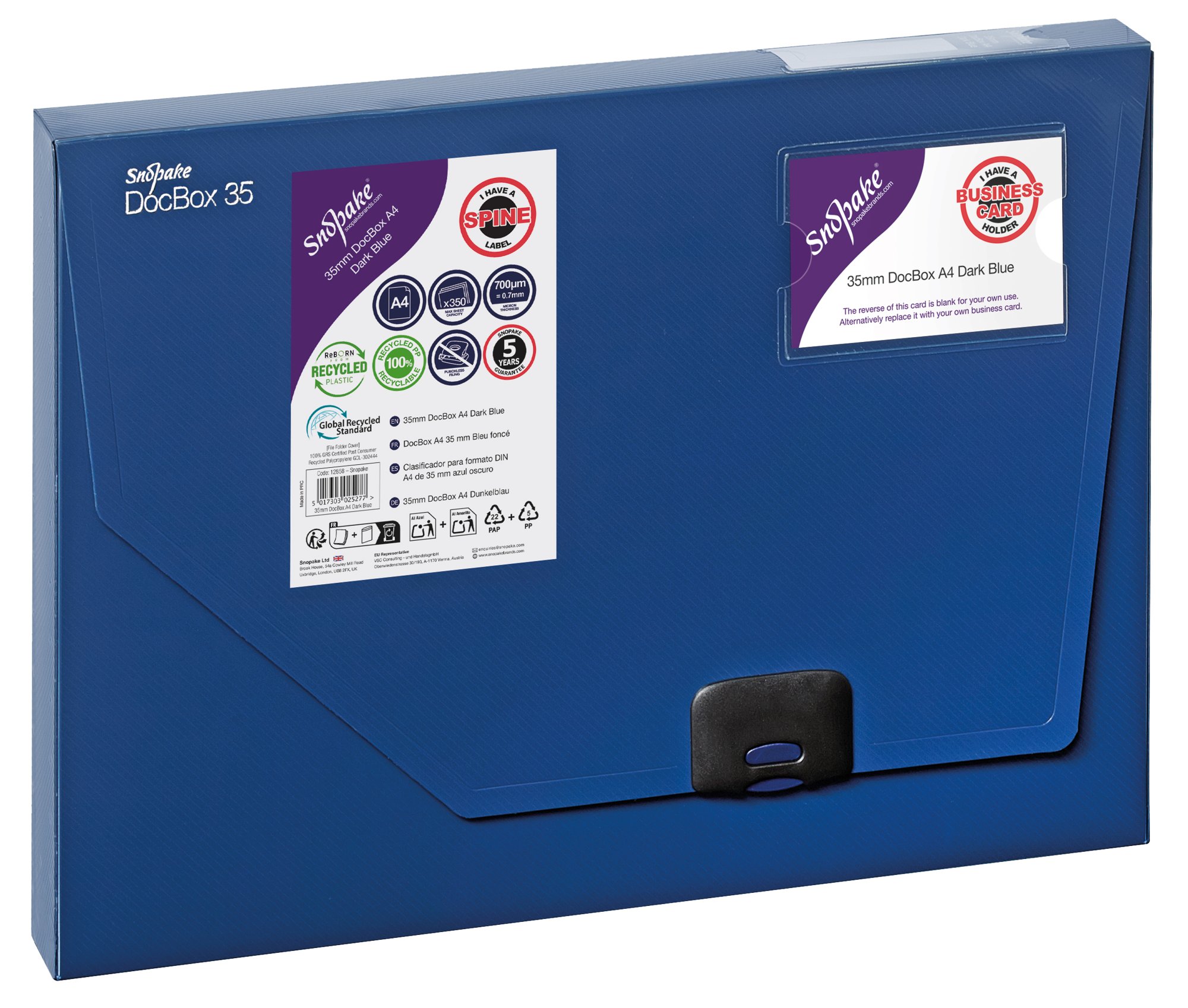 DOCBOX 35 A4 DARK BLUE- 1 BOX
