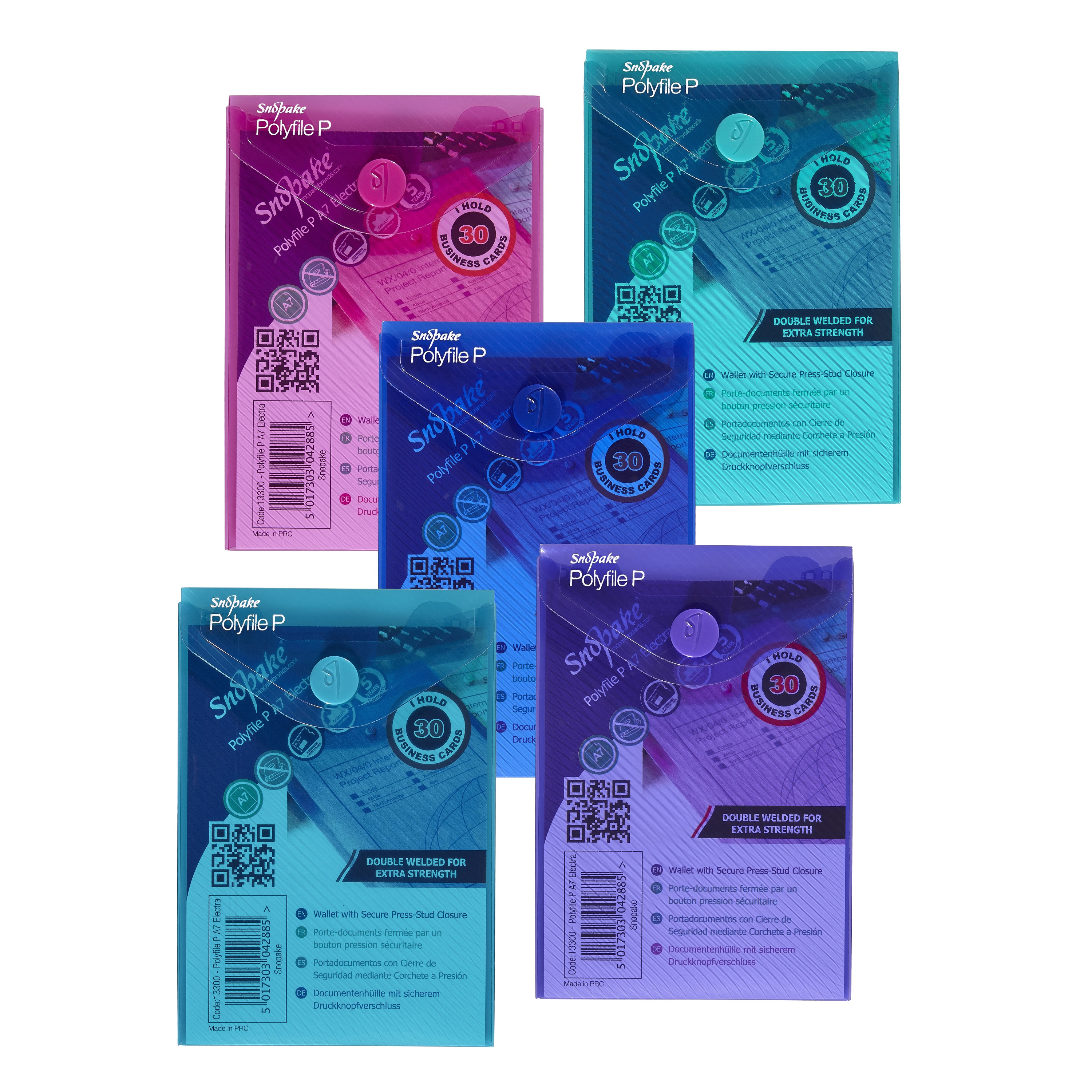 POLYFILE P A7 ELECTRA ASSORTED- 5 FILES