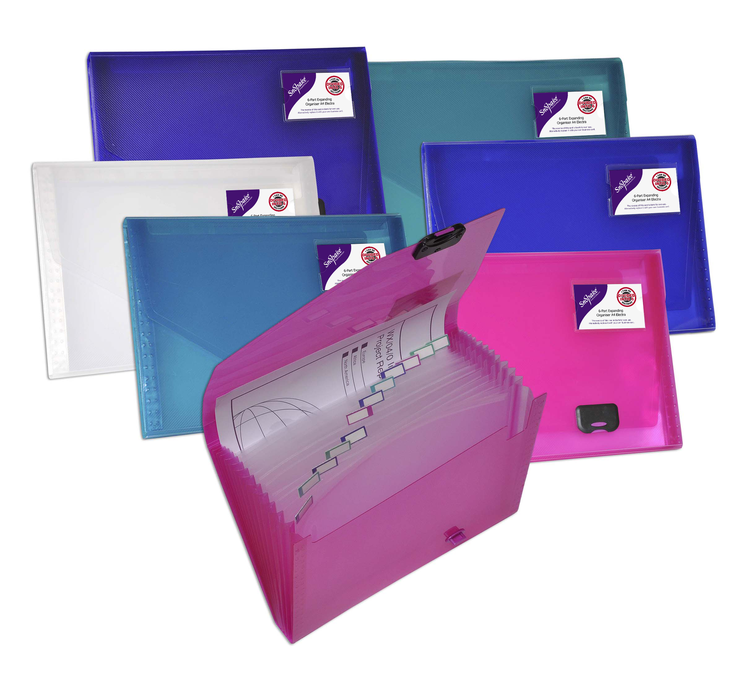 ORGANISER 6 PART A4 ELECTRA ASSORTED- 10