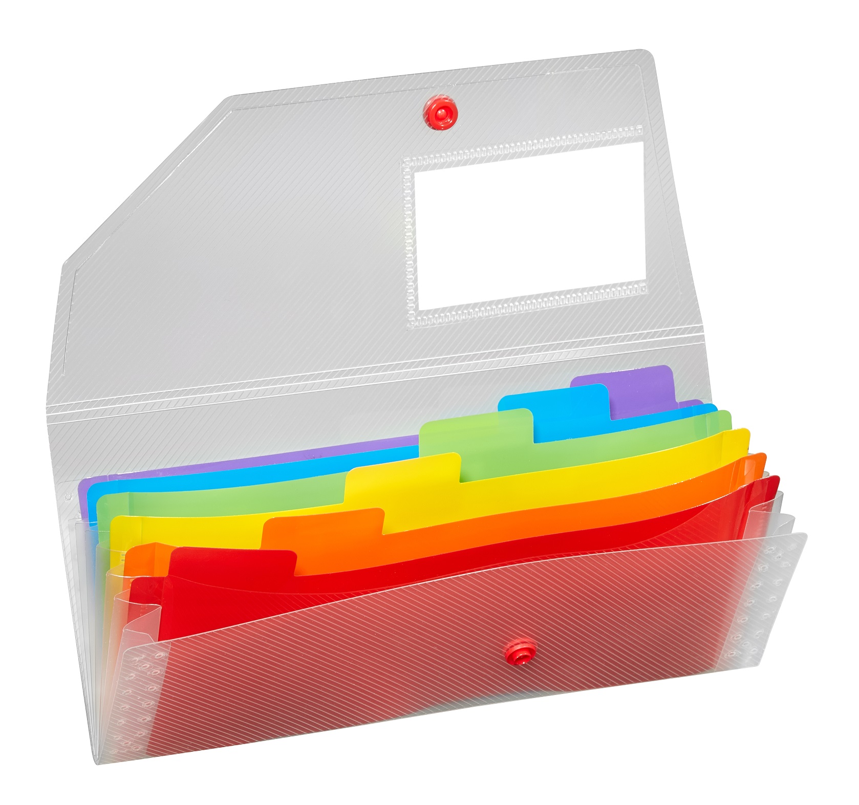 RAINBOW 6 PART EXPANDING ORGANISER DL- 1