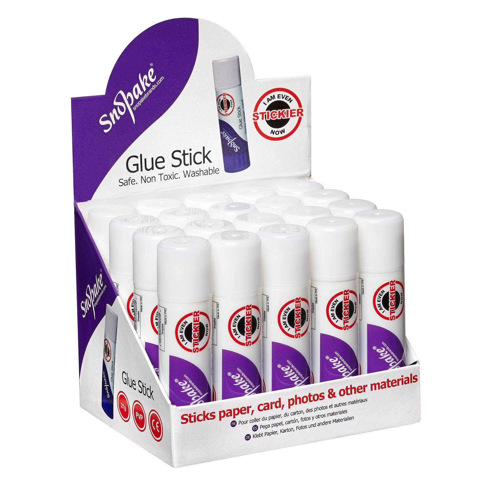 GRS PVP GLUESTICK 21G DISPLAY- 20 STICKS
