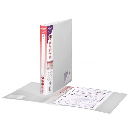 Snopake Superline Ring Binder 2 O-Ring A4 25mm Rings Clear (Pack 10) - 10183