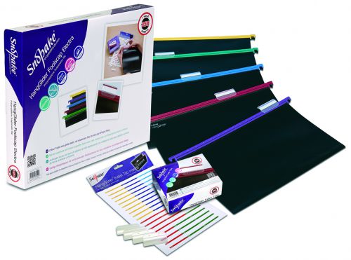 Snopake HangGlider Foolscap Suspension File Polypropylene 15mm Assorted Colours (Pack 25)