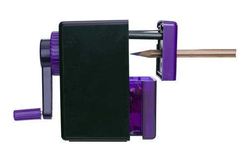 Swordfish Pointi Mechanical Pencil Sharpener Auto-stop 8mm dia. Desk Clamp Black/Purple Ref 40235