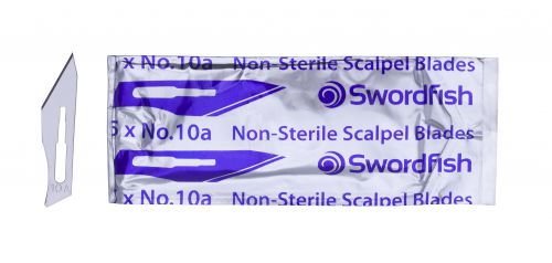 Cutting Knife & Blades Swordfish Scalpel Blades No 10A Silver (Pack 100)