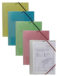 FILELASTIC A4 ASSORTED- 5 FILES