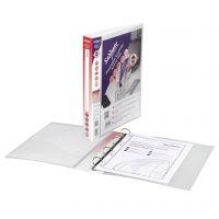 SNOPAKE CLEAR A4 PRES 4 RING 25MM BINDER