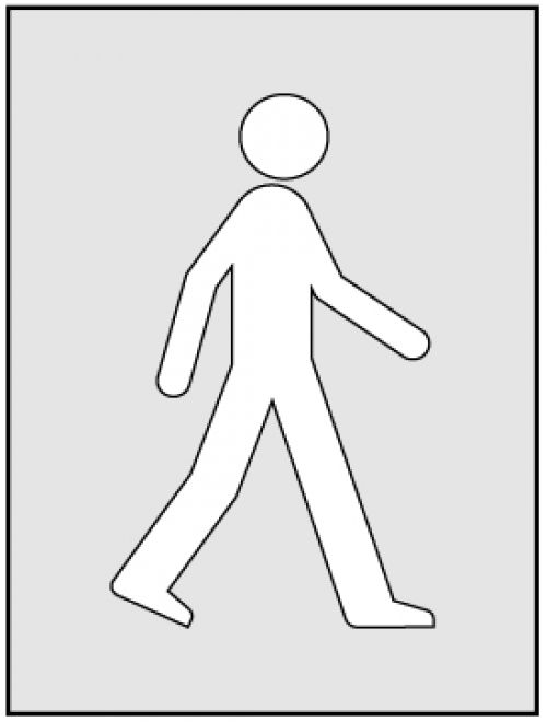 Walking Man Stencil (300 x 400mm)