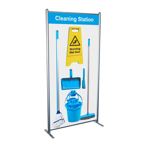 Shadowboard in Multi-Purpose Frame - Cleaning station Style B (Blue ...