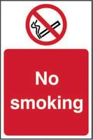 No Smoking’ Sign; Self-Adhesive Vinyl (100mm x 150mm)