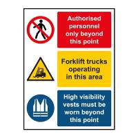 WAREHOUSE SAFETY SIGN STYLE 2 300X400 PP