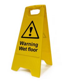 Warning Wet Floor Heavy Duty A Board made from polypropylene and are printed on both sides. Size 620 x 300 x 450mm