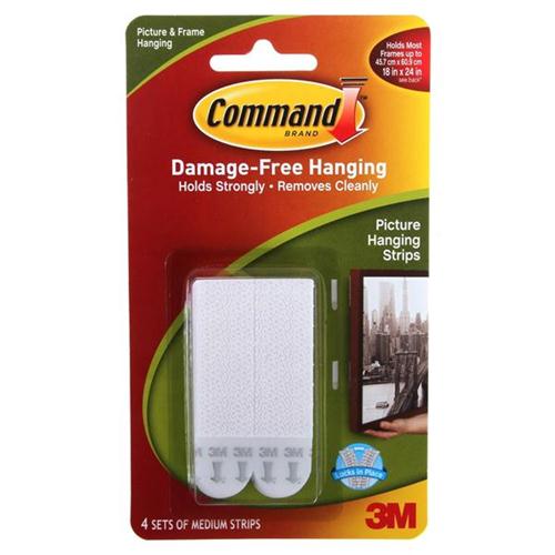 Image for Command Picture Hanging Strips Medium Ref 17201-4pk [Pack 4] [3 For 2] Jul-Sep 2015