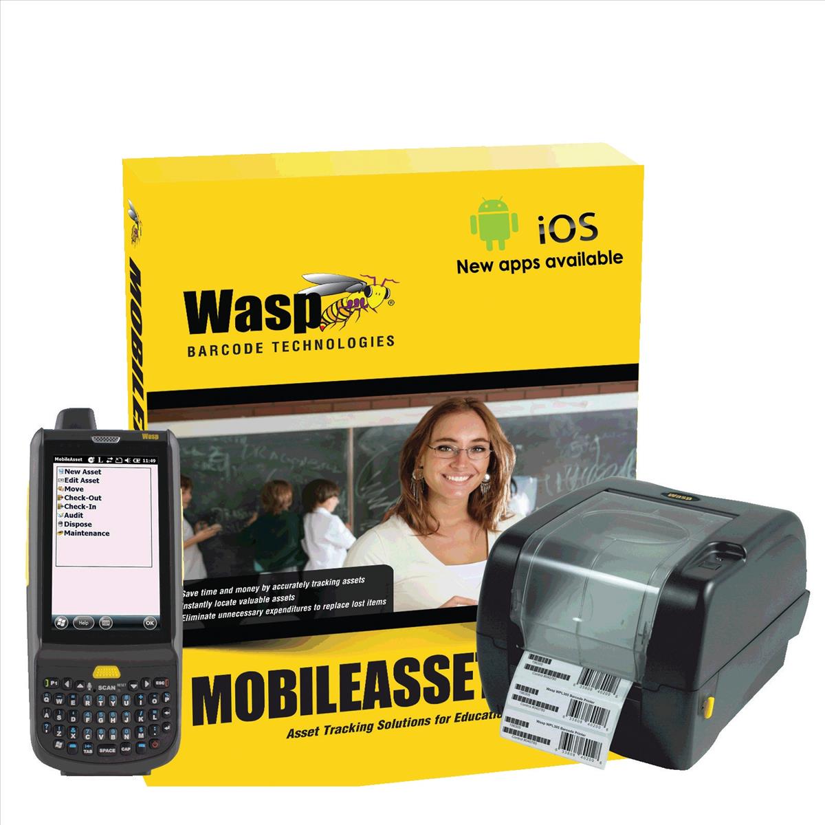 Image for Wasp Mobile Asset Manager with Mobile Computer and Desktop Barcode Printer Ref HC1/WPL305