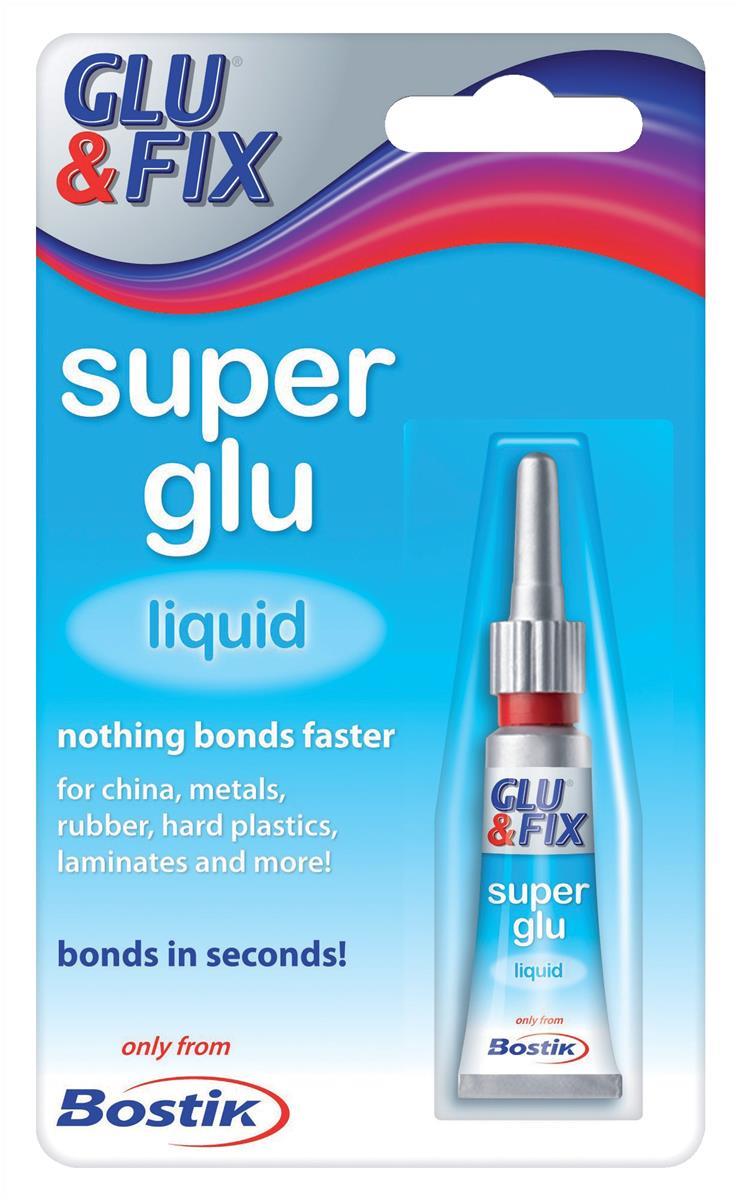 Image for Bostik Glu & Fix Super Glu Liquid Safety Cap Tube 3g Ref 80607 [Pack 12]