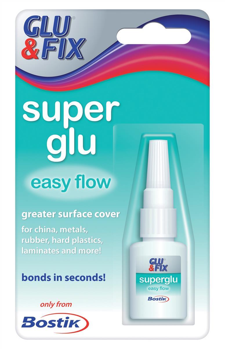 Image for Bostik Glu & Fix Super Glu Easy Flow Safety Cap Bottle 5g Ref 80608 [Pack 6]