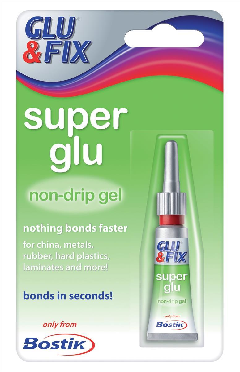 Image for Bostik Glu & Fix Super Glu Non-drip Gel Extra Strong Fine Nozzle Tube 3g Ref 806153 [Pack 12]