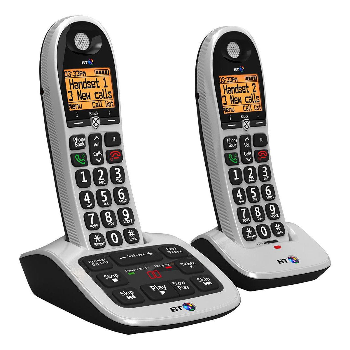 Image for BT 4500 Twin Handset DECT Telephone with Answering Machine Ref 69267