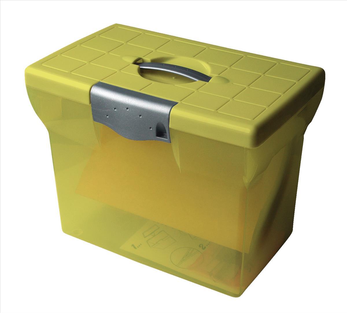 Image for Pierre Henry Freestyle File Box For Suspension Files Plastic A4 Lime Green Ref 40071