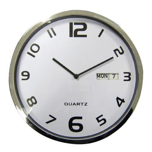 5 Star Facilities Wall Clock with Dates Diameter 300mm with White Face & Grey Case 5 Star Facilities Wall Clock with Dates Diameter 300mm with White Face & Grey Case