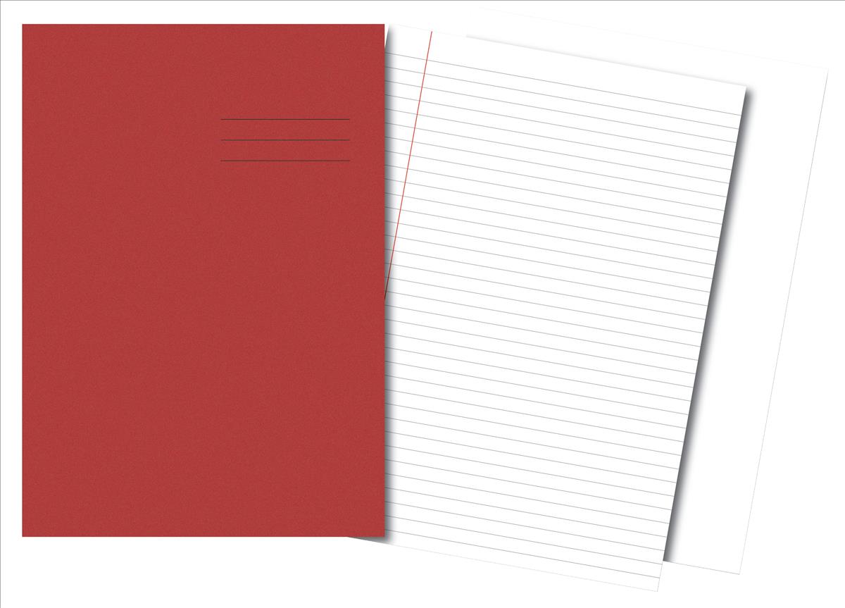 Image for Cambridge Exercise Book 75gsm 64 Pages A4 Red Ref 100100970 [Pack 50]