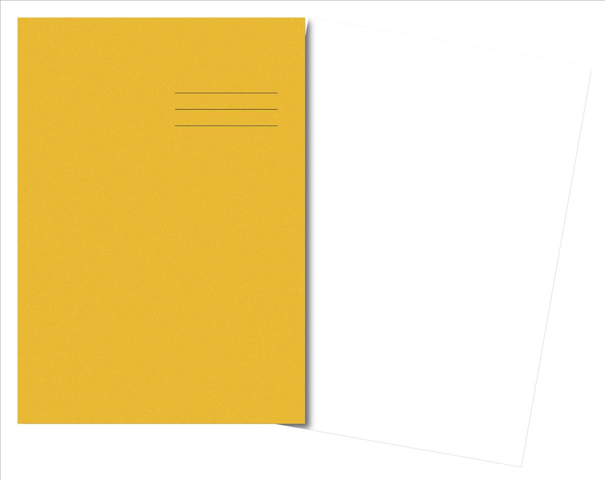 Image for Cambridge Exercise Book 75gsm Plain 64 Pages A4 Light Yellow Ref 100106014 [Pack 50]