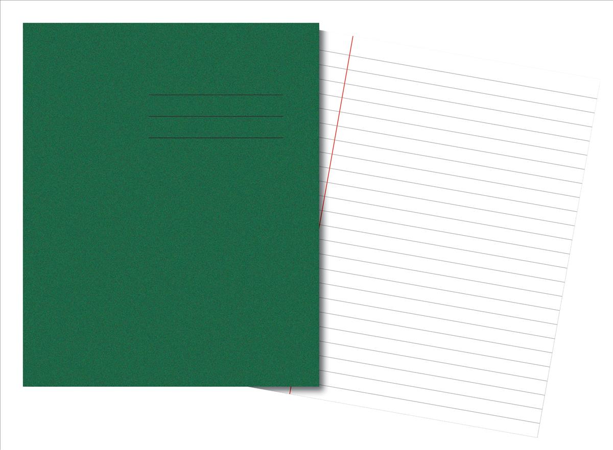 Image for Cambridge Exercise Book 75gsm 48 Pages 203x165mm Dark Green Ref 100102102 [Pack 100]