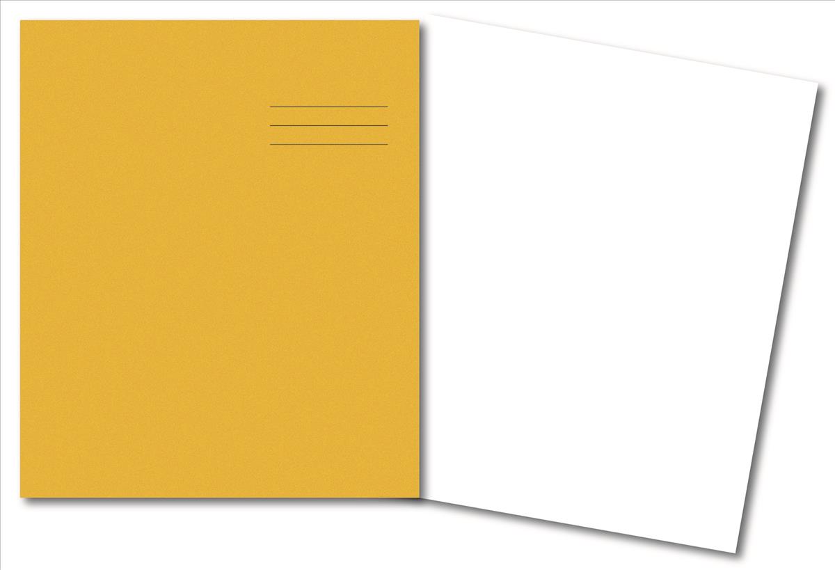 Image for Cambridge Exercise Book Plain 32 Pages A4 Yellow Ref 100106030 [Pack 100]