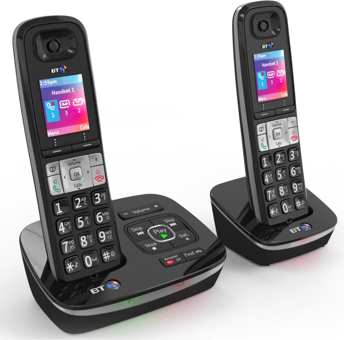Image for BT 8500 DECT Twin Telephone Answer Machine Cordless SMS 200-Entry Directory 30 Redials Ref 51949